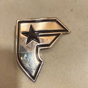 Famous Silver Star Emblem Belt Buckle
